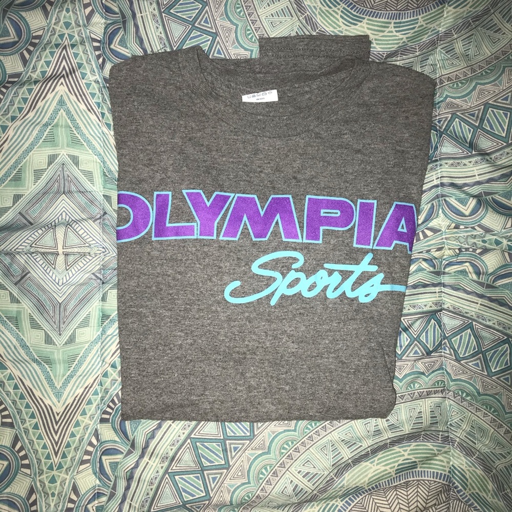 Olympia Sports grey logo t-shirt